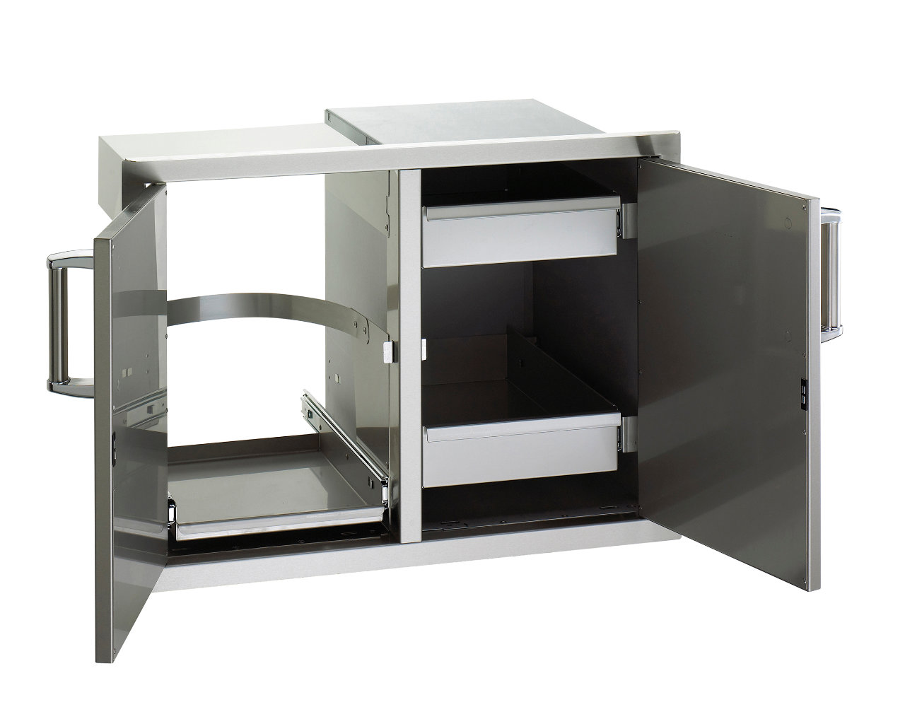Fire Magic Grills Double Doors w/Trash Tray & Dual Drawers, , hi-res image number null