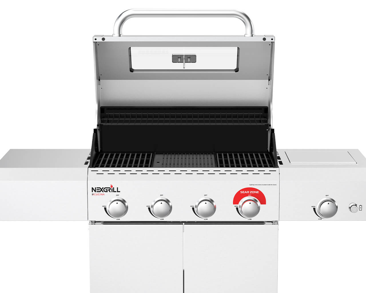 Nexgrill Cucina 4 Burner BBQ with Sear Zone and Side Burner, , hi-res image number null