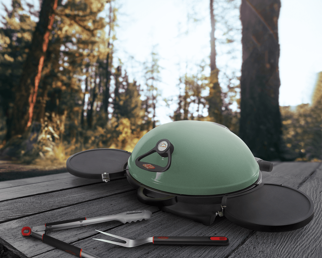 BeefEater BUGG 2 Burner Benchtop BBQ - Eucalyptus Green, , hi-res