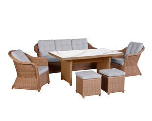 Geneva 6 Piece Low Dining Setting