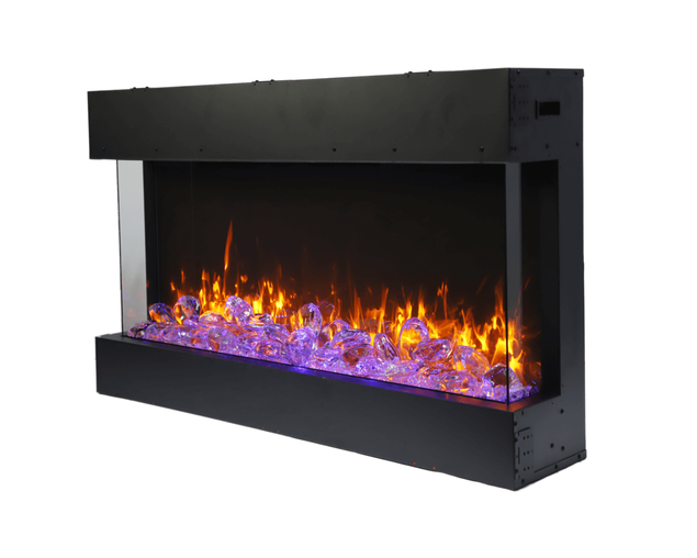 Amantii Smart 50" unit – 10 5/8" in depth 3 sided glass fireplace, , hi-res