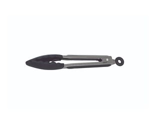 Avanti Silicone Tongs With Stainless Steel Handle 23cm - Black