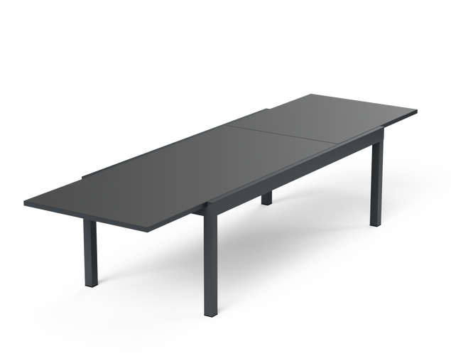 Sinta Extension Dining Table 240cm - Gunmetal Grey, Gunmetal Grey, hi-res