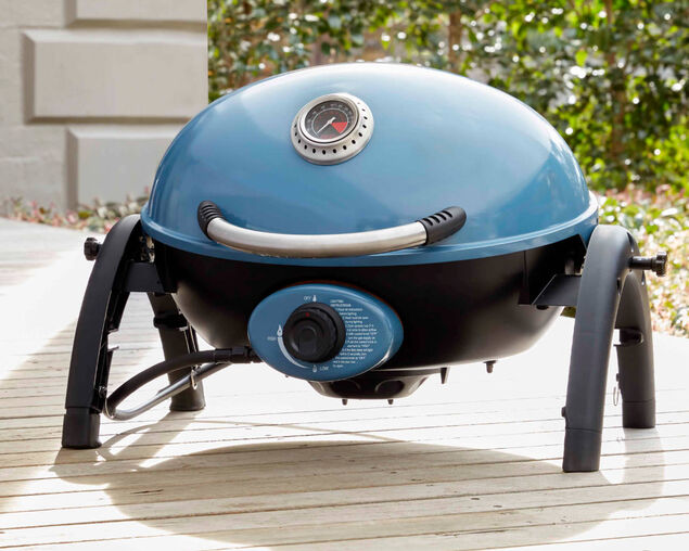 Ziggy by Ziegler & Brown Portable Grill LPG Classic (Retro Blue) - Limited Edition, , hi-res