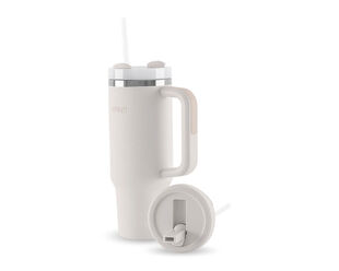 Avanti Hydroquench Insulated Travel Tumbler with Two Lids 1L - Sand Dune