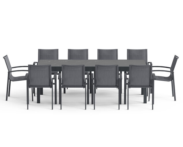 Boston-Sinta 11 Piece Extension Dining Setting, , hi-res