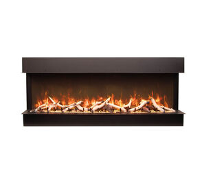 Amantii Smart 60" unit – 10 5/8" in depth 3 sided glass fireplace