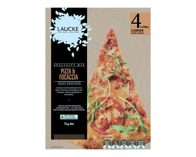 Laucke Focaccia & Pizza Dough Mix 1kg, , hi-res image number null