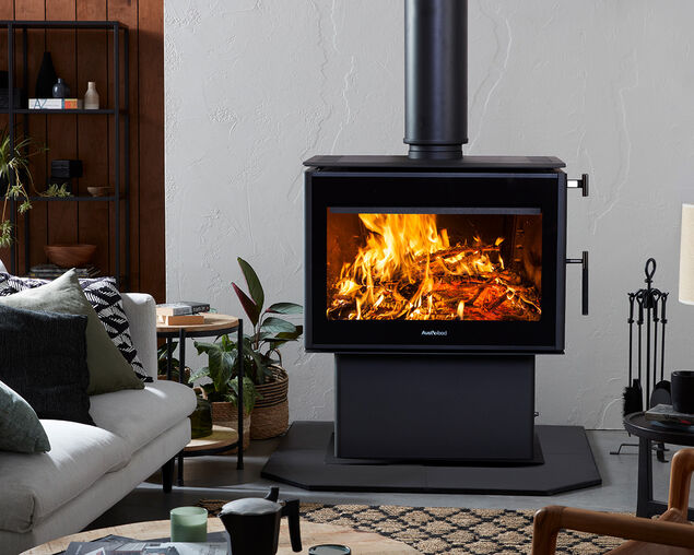 Austwood Perisher Freestanding Wood Heater, , hi-res