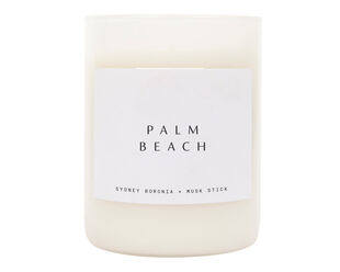 Scented Candle Palm Beach - White