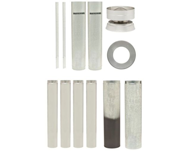 Maxiheat Standard Flue Kit - Stainless Steel, , hi-res image number null