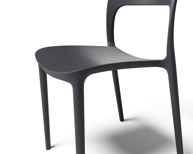 Riley Dining Chair - Grey, Grey, hi-res