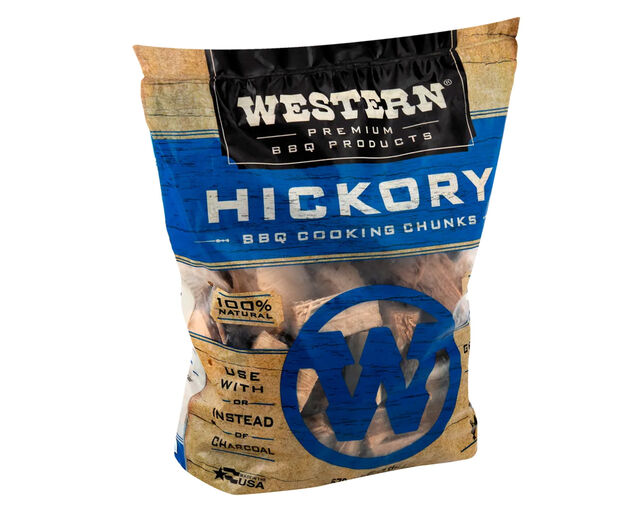 Western Premium Wood Smoking Chunks - Hickory, , hi-res