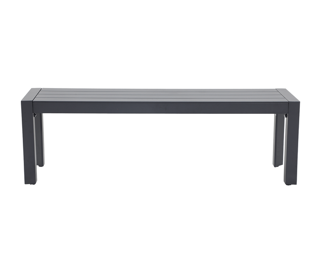 Jette 6 Seater Dining Bench Setting Bundle - Gunmetal Grey, Gunmetal Grey, hi-res