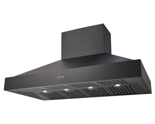 Schweigen Black BBQ Alfresco Rangehood 1500mm (Non Silent) 2500M³/hr Twin Motors, , hi-res