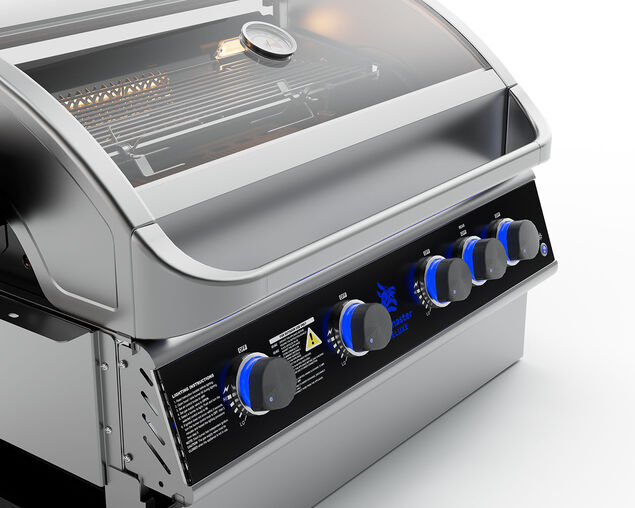 Deluxe Beefmaster T-Series 4 Burner Build-In BBQ, , hi-res