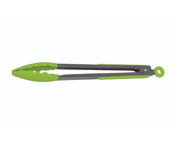 Buy Avanti Silicone Tongs With Stainless Steel Handle 30cm Green at Barbeques Galore.