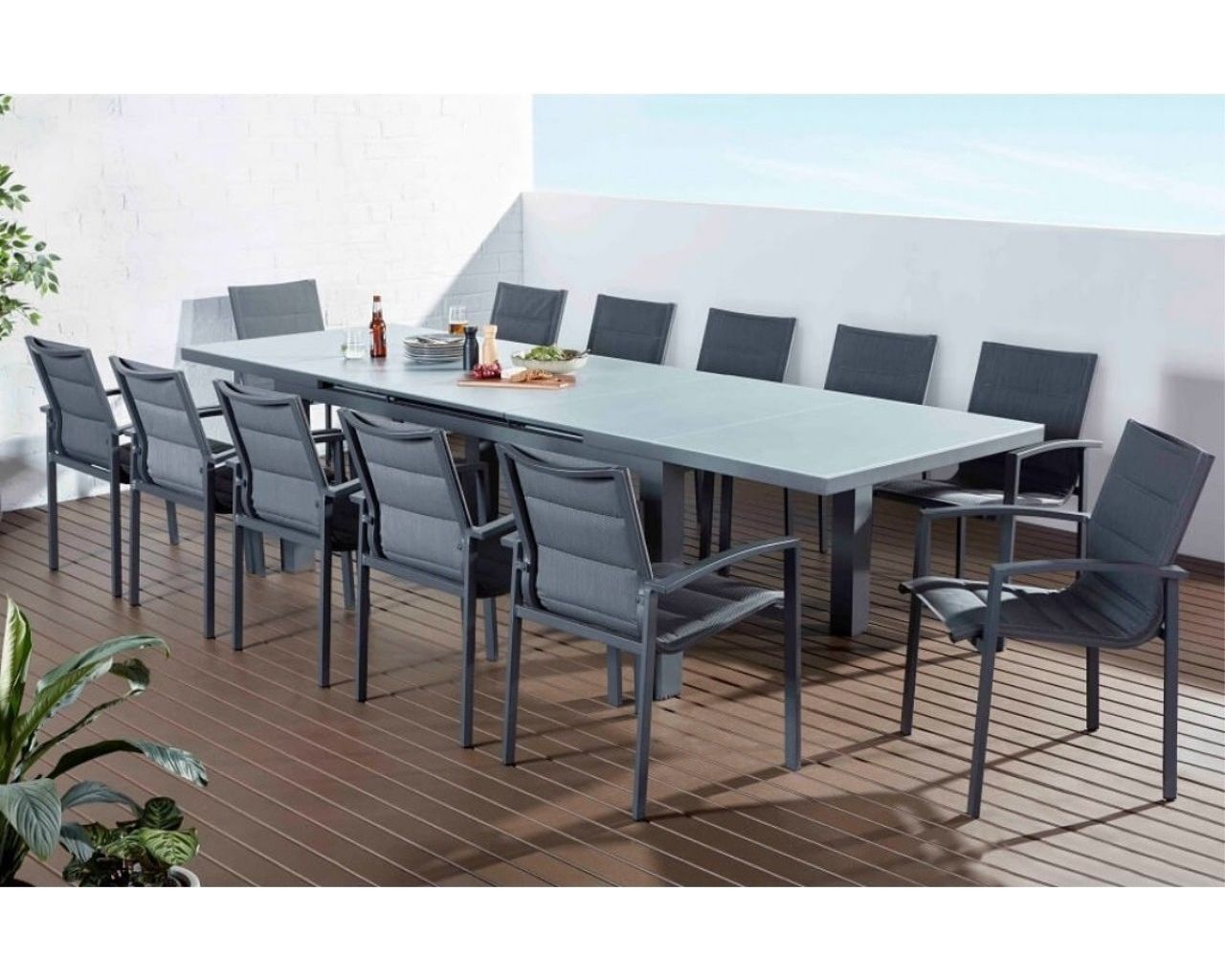 Boston Dakota 13 Piece Extension Dining Setting