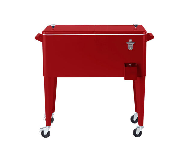 Retro Cooler Roller 76L Red, Red, hi-res