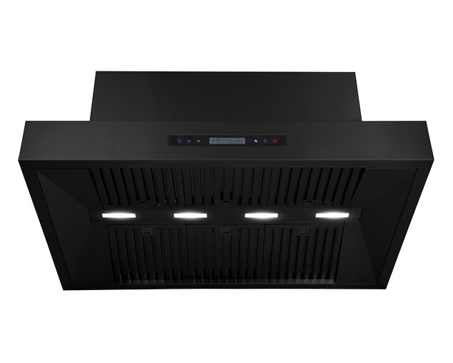 Excelsior Black Wall Mounted BBQ Rangehood - 1200 x 800mm, , hi-res