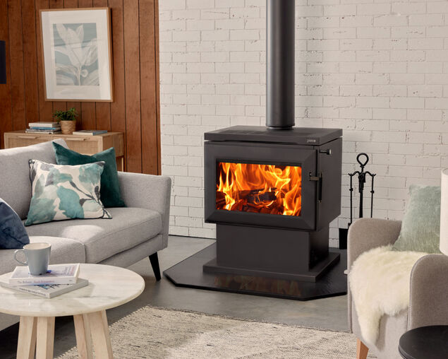 Saxon Mahogany Freestanding Wood Heater, , hi-res