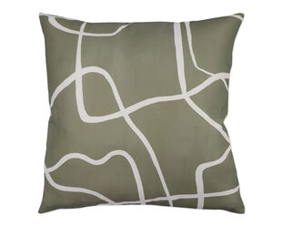 Squiggle Olive Cushion 50cm
