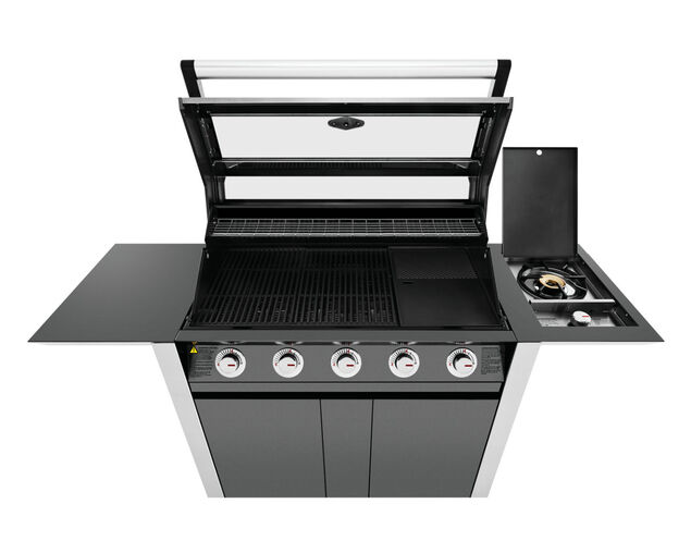 BeefEater 1600 Series - 5 Burner Stainless Steel BBQ With Side Burner (Dark), , hi-res