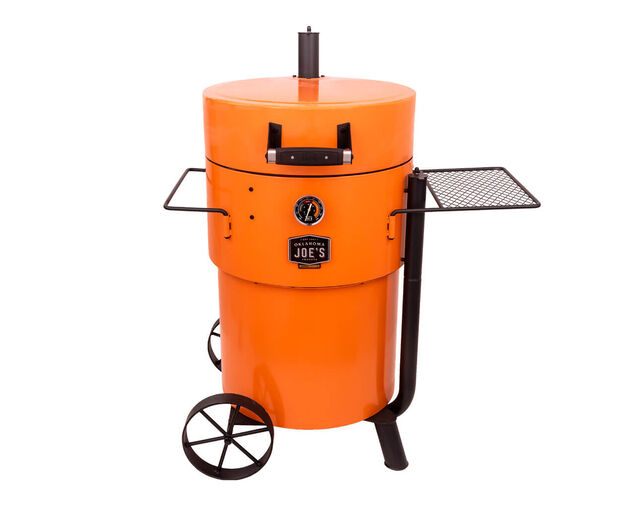 Oklahoma Joe’s Bronco Pro Drum Smoker - Orange, Orange, hi-res image number null