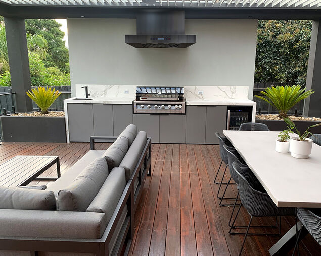 Excelsior Black Wall Mounted BBQ Rangehood - 1200 x 800mm, , hi-res