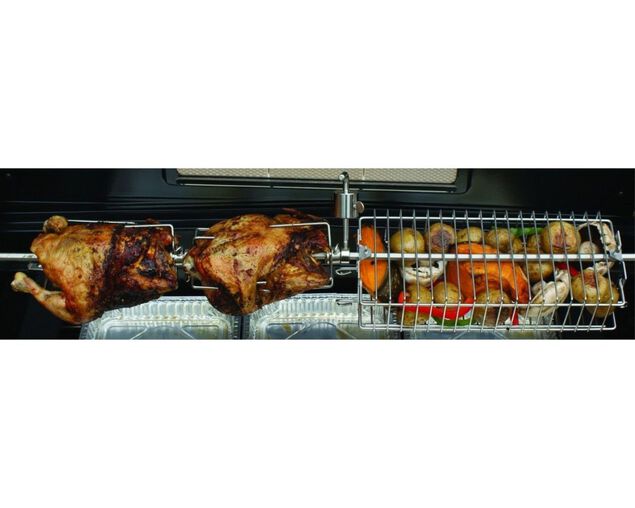 Turbo Stainless Steel Rotisserie Kit NO MOTOR, , hi-res