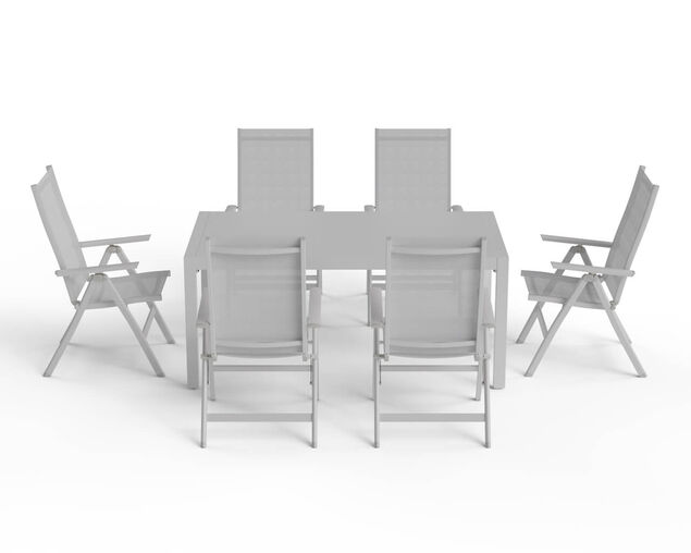 Frankie-Jette 7 Piece Dining Setting - Bone, , hi-res