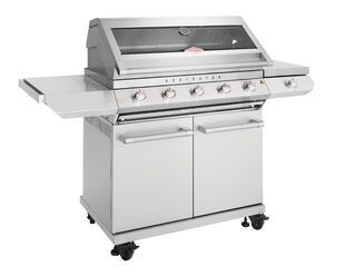 BeefEater 7000 Classic 5 Burner BBQ on Side Burner Cart