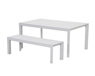 Jette 6 Seater Dining Bench Setting Bundle - Bone
