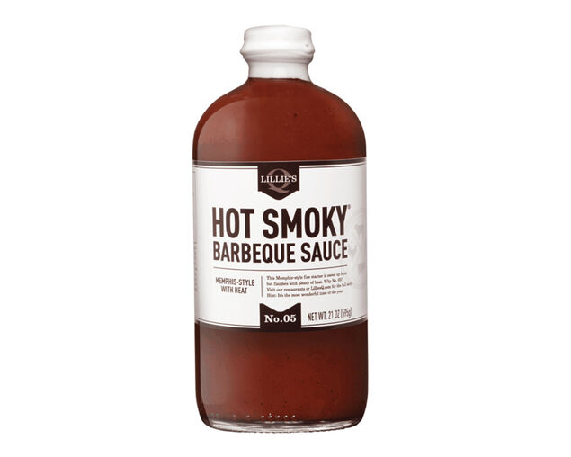 Lillie's Q Hot Smoky BBQ Sauce 595g, , hi-res