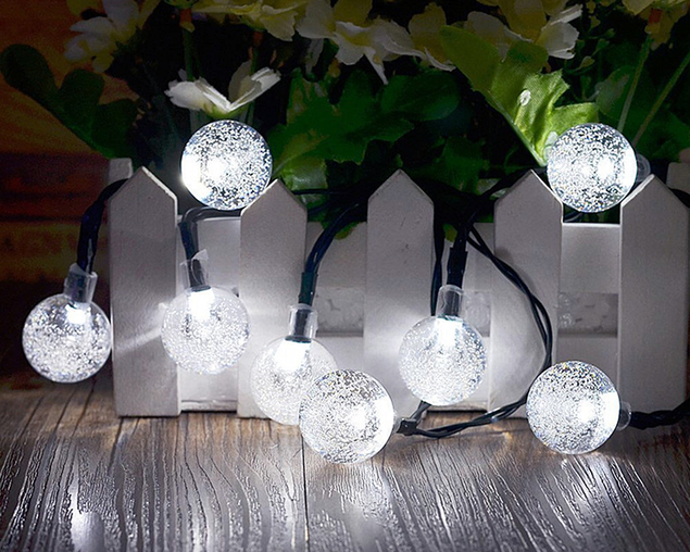 Festoon Globe Solar Lights, , hi-res