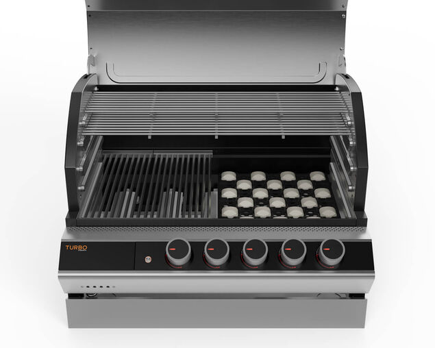 Ziegler & Brown Turbo Elite 5 Burner Build In BBQ (T Series)  (Table-Top without Brackets), , hi-res