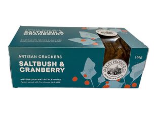 Valley Produce Co. Native Artisan Crackers Saltbush & Cranberry