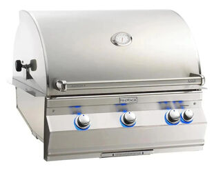 Fire Magic Grills Aurora  A660i 3 Burner Built-In BBQ (H Shaped Burners)  with Analog Thermometer, Backburner & Rotisserie Kit