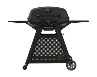 Ziggy Elite Triple Grill LPG BBQ Plus Cart Bundle - Midnight (Limited Edition)