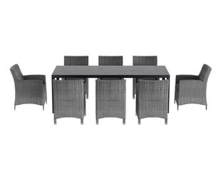 Avalon Tub & Jette 9-Piece Dining Setting