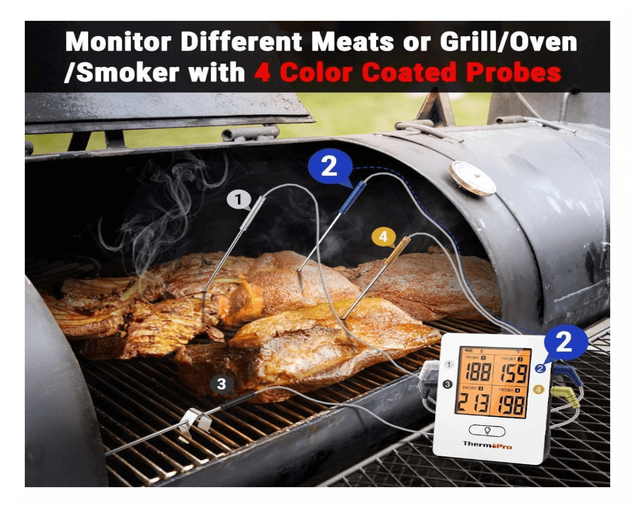 Buy ThermoPro TP25 Multi Probe Meat Thermometer at Barbeques Galore.