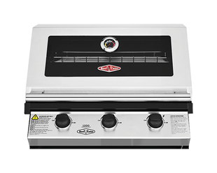 BeefEater 1200 Series 3 Burner Built In BBQ - Stainless Steel