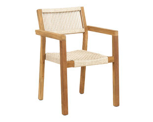 Kursi Teak & Rope Dining Chair