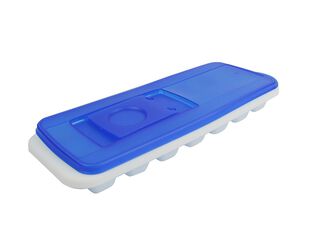 Avanti Ice Cube Tray With Pour Through Lid - Blue/White