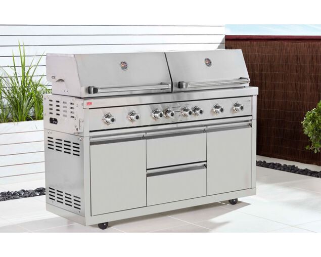 Ziegler & Brown Grand Turbo 6 Burner Roll-In on Cart L2-SERIES, , hi-res