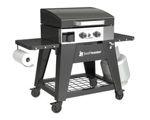 Beefmaster Griddle 2 Burner Flat Top BBQ on Cart