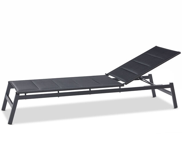 Boston Padded Sunlounge - Gunmetal Grey, Grey, hi-res