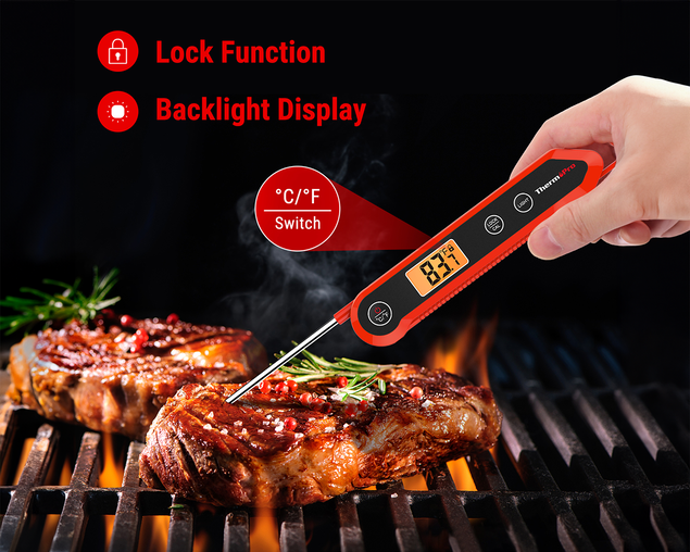 ThermoPro TP03HW Instant Read Thermometer, , hi-res