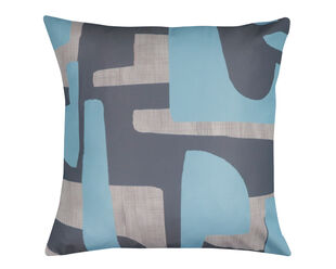 Encaustic Blue Cushion 50cm