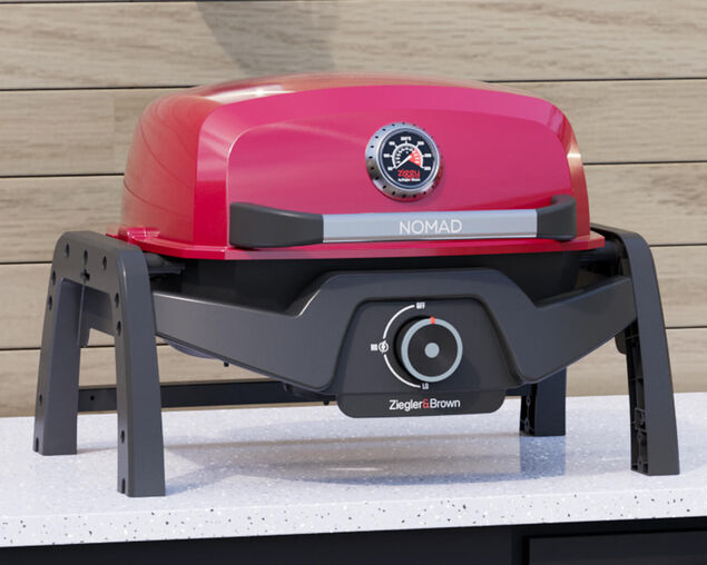 Ziggy Elite Nomad Single Burner Flame Failure BBQ - Chilli Red, , hi-res